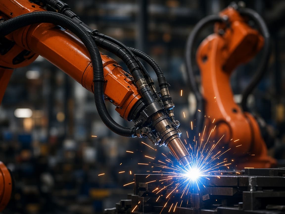 Robotic welding on the production line